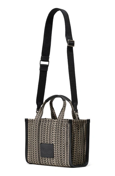 Marc Jacobs The Monogram Jacquard Small Tote Bag In Beige Multi