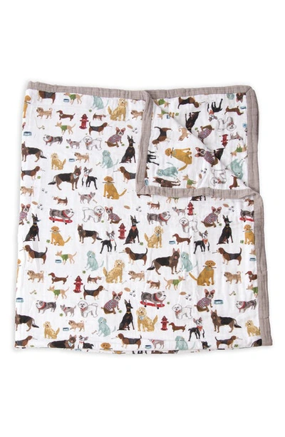 Shop Little Unicorn Kids' Cotton Muslin Quilted Throw In Woof