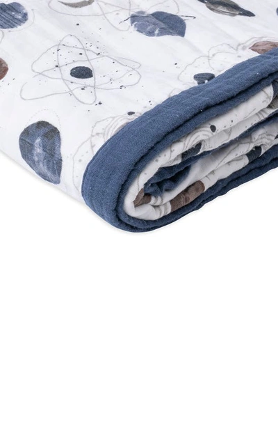 Shop Little Unicorn Kids' Cotton Muslin Quilted Throw In Planetary