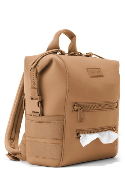 Shop Dagne Dover Small Indi Water Resistant Diaper Backpack In Camel