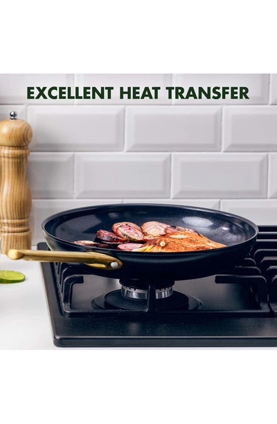 Greenpan Reserve Set Of 3 Ceramic Nonstick Frying Pans In Black