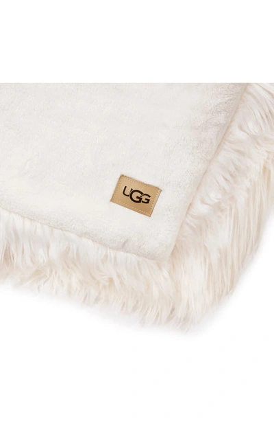 Shop Ugg (r) Carissa Reversible Throw Blanket In Snow