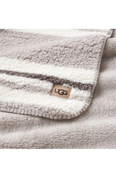 Shop Ugg Lindy Faux Fur Throw Blanket In Clamshell