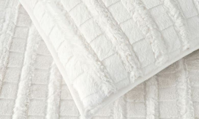 Shop Ugg Carleen Faux Fur Comforter & Shams Set In Snow