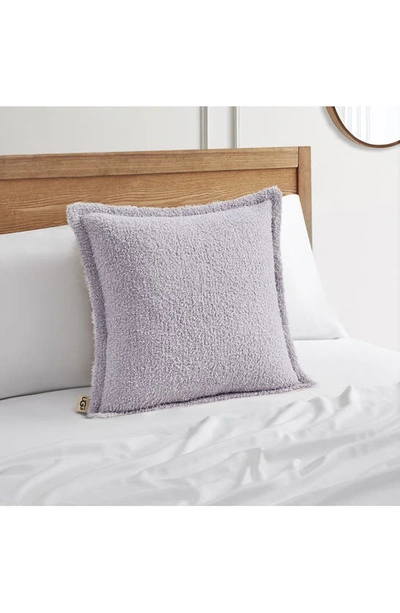 Shop Ugg Ana Reversible Fuzzy Accent Pillow In Lilac Marble