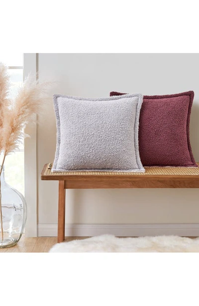 Shop Ugg (r) Ana Reversible Fuzzy Accent Pillow In Lilac Marble