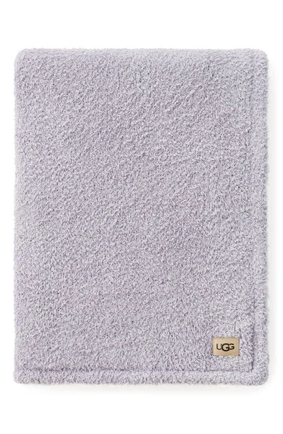 Shop Ugg Ana Knit Throw Blanket In Lilac Marble