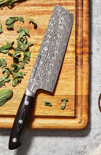 Zwilling Bob Kramer Euroline Damascus Collection 6.5-inch Nakiri Knife In Stainless Steel