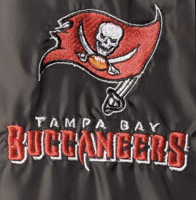 Shop Dunbrooke Black Tampa Bay Buccaneers Coaches Classic Raglan Full-snap Windbreaker Jacket