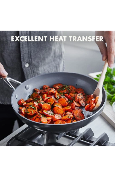 Greenpan Valencia Pro Set Of 3 Ceramic Nonstick Fry Pans In Grey