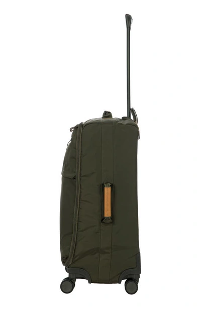 Shop Bric's X-travel 25-inch Spinner Suitcase In Olive
