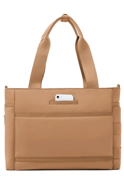 Shop Dagne Dover Large Wade Diaper Tote In Camel