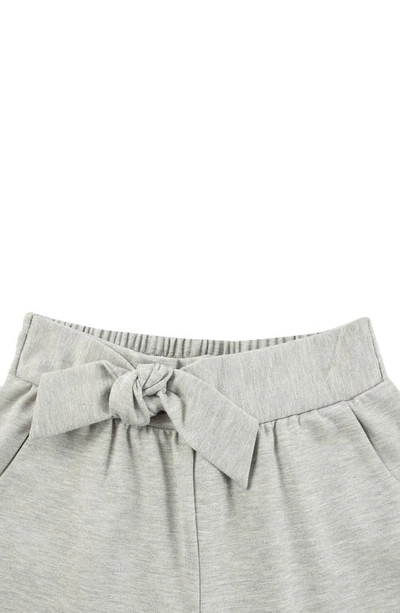 Shop Habitual Kids Ponte Knit Top & Shorts Set In Grey Heather