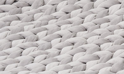 Shop Bearaby Knit Velvet Weighted Blanket In Silver Topaz