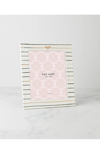 Kate Spade A Charmed Life 8x10 Picture Frame In White Tones