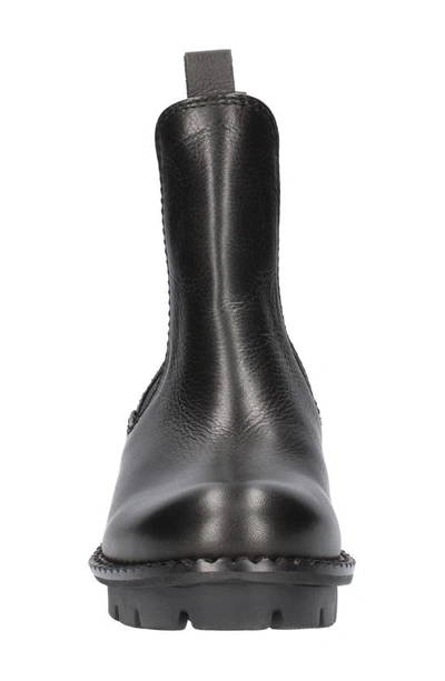 Shop L'amour Des Pieds Harisha Lug Chelsea Boot In Black Leather