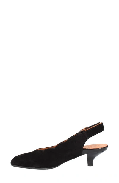 Shop L'amour Des Pieds Hulda Kitten Heel Slingback Pump In Black