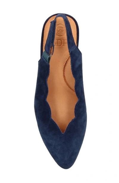 Shop L'amour Des Pieds Hulda Kitten Heel Slingback Pump In Navy