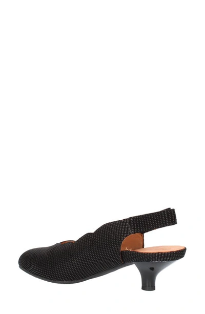 L'amour Des Pieds Hulda Slingback Pump In Black Raindrop