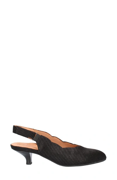 L'amour Des Pieds Hulda Slingback Pump In Black Raindrop