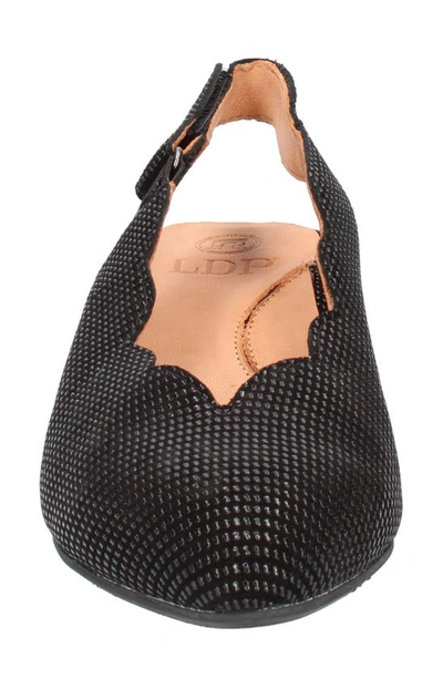L'amour Des Pieds Hulda Slingback Pump In Black Raindrop