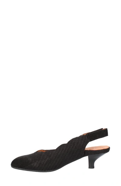 L'amour Des Pieds Hulda Slingback Pump In Black Raindrop