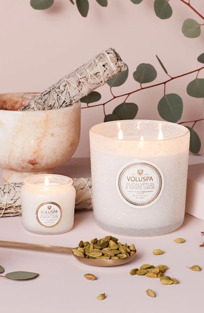 Voluspa Eucalyptus & White Sage Classic Candle 9.5 Oz. In Eucalyptus