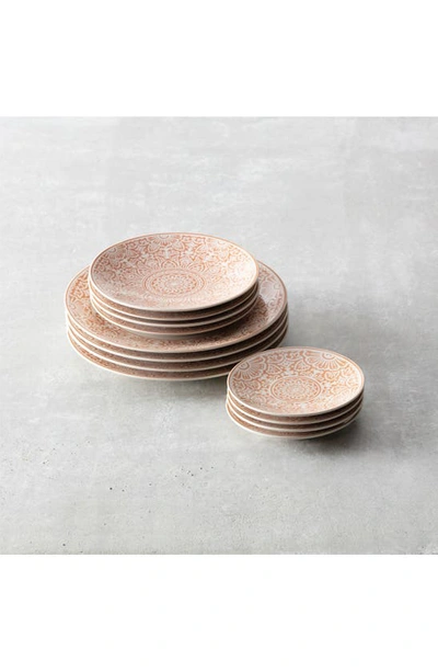 Fortessa Havana Set Of 4 Coupe Salad Plates In Orange