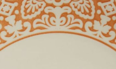 Shop Fortessa Havana Set Of 4 Coupe Dinner Plates In Orange