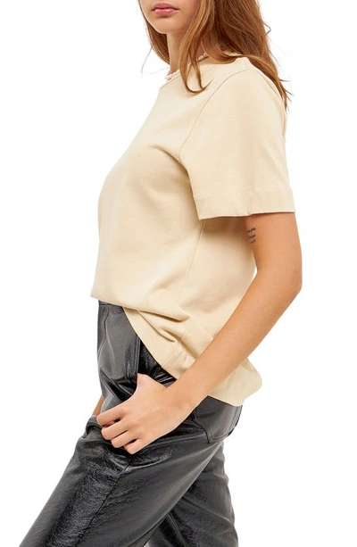 Grey Lab Crewneck T-shirt In Beige