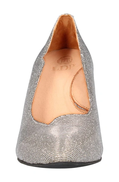 Shop L'amour Des Pieds Bambelle Pointed Toe Pump In Pewter