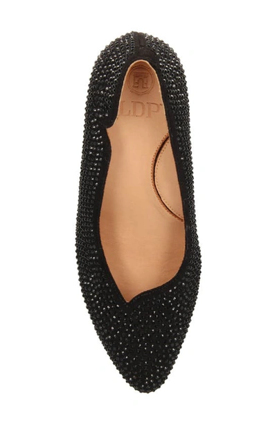 Shop L'amour Des Pieds Bambelle Pointed Toe Pump In Black Rhinestones