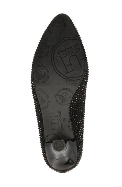 L'amour Des Pieds Bambelle Pointed Toe Pump In Black Rhinestones