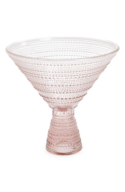 Shop Fortessa Jupiter Set Of 4 Martini Glasses In Pink