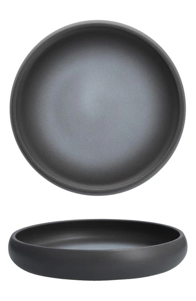 Shop Fortessa Cloud Terre Arlo Set Of 4 Bowls In Charcoal