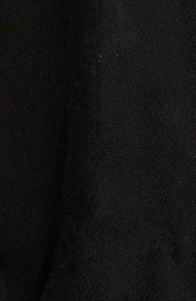 Shop Comme Des Garçons Open Back Wool Blend Jacket In Black