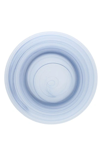 Shop Fortessa La Jolla Set Of 4 Glass Charger/service Plates In Blue