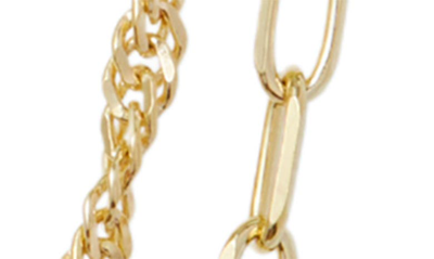Shop Argento Vivo Sterling Silver Layered Chain Necklace In Gold