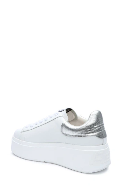 Shop Ash Moby Sneaker In White/ Silver