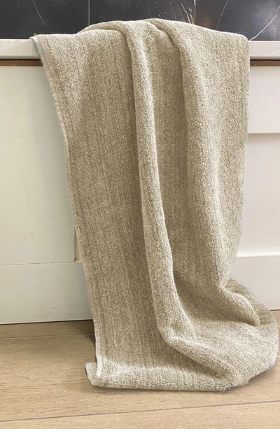 Shop Bedvoyage Melangé Maternity Towel Set In Sand