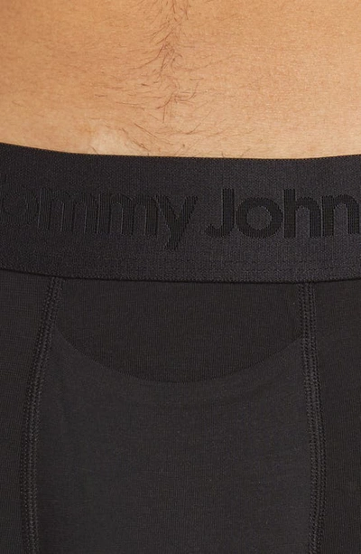 Tommy John Second Skin 4-inch Boxer Briefs In Black