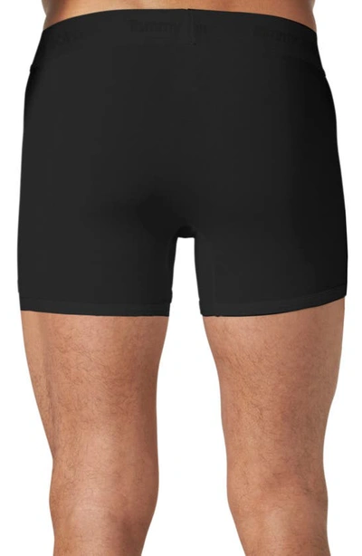 Tommy John Second Skin 4-inch Boxer Briefs In Black