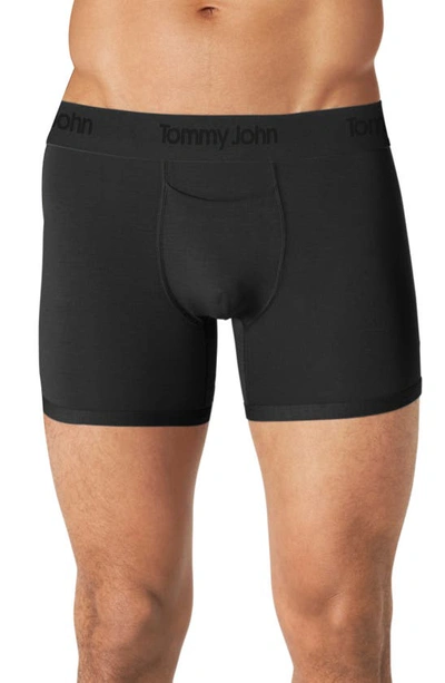 Tommy John Second Skin 4-inch Boxer Briefs In Black