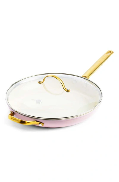 Shop Greenpan Reserve Ceramic Nonstick Covered Frying Pan In Blush