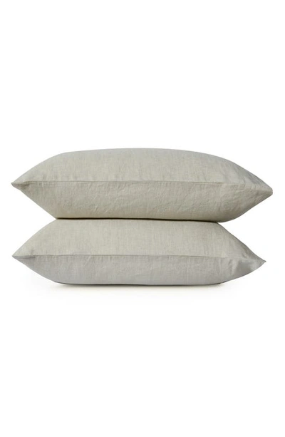 Shop Sijo French Linen Pillowcase Set In Classic