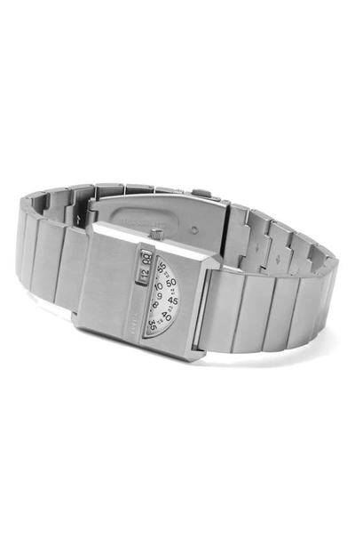 Shop Breda Pulse Tandem Stainless Steel Bracelet Watch, 26mm In Silver
