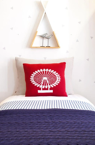 Rian Tricot London Eye Accent Pillow In Multi