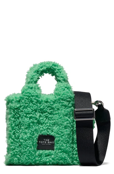 The Teddy Micro Tote In Fluffy Green