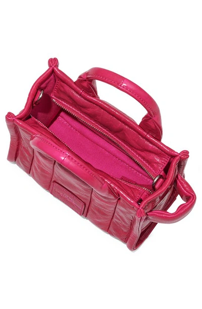Shop Marc Jacobs The Micro Traveler Tote In Magenta