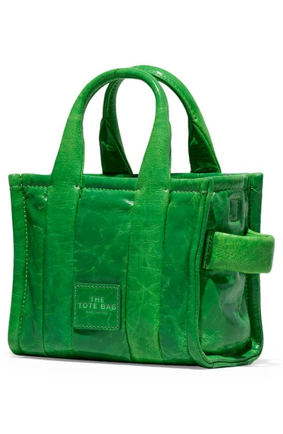 Shop Marc Jacobs The Micro Traveler Tote In Fern Green